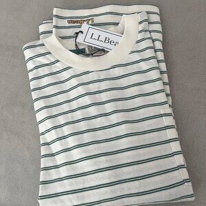 LL Bean JAPAN EDITION Men’s Heavyweight Stripe T Shirt NWT Oversized